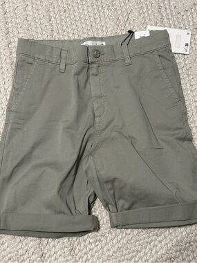 NWT, Zara Boys Gray Chino-Style Shorts, size 10